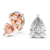 Pear Brilliant Diamond Solitaire Studs
