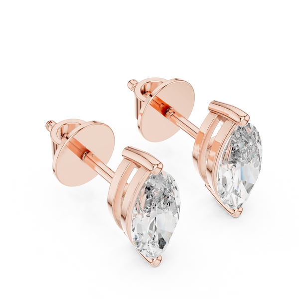 Marquise Brilliant Diamond Studs