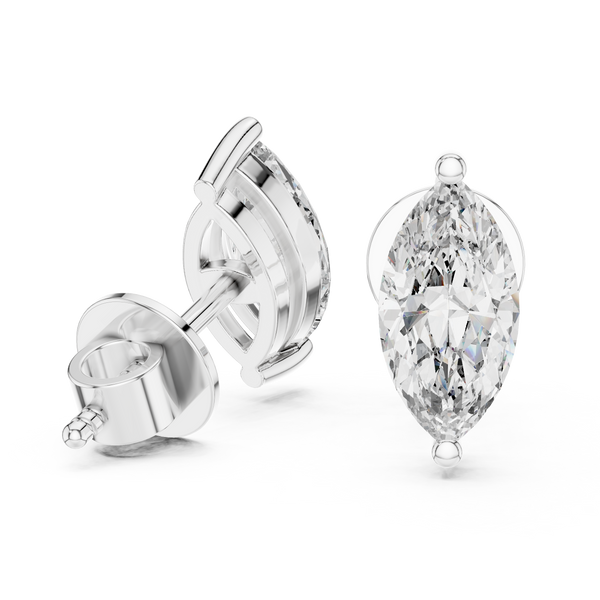 Marquise Brilliant Diamond Studs