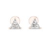 Modern Trillion Cut Diamond Studs