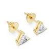 Modern Trillion Cut Diamond Studs