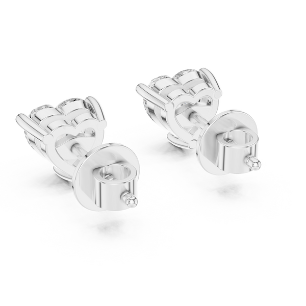 The 'Amour' Heart Diamond Earrings