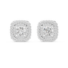 Imperial Double Halo Cushion Studs