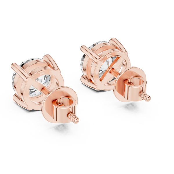 Captivating Round Halo Diamond Studs