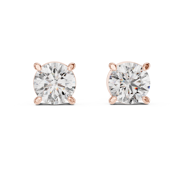 Captivating Round Halo Diamond Studs