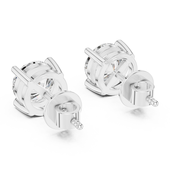 Captivating Round Halo Diamond Studs