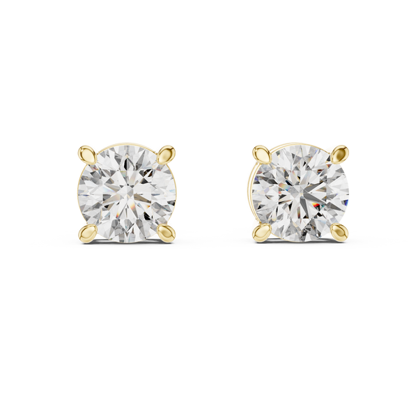 Captivating Round Halo Diamond Studs