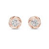 Sculptural Swirl Diamond Studs