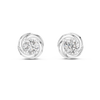 Sculptural Swirl Diamond Studs