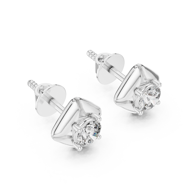 The Essential Round Brilliant Solitaire Studs