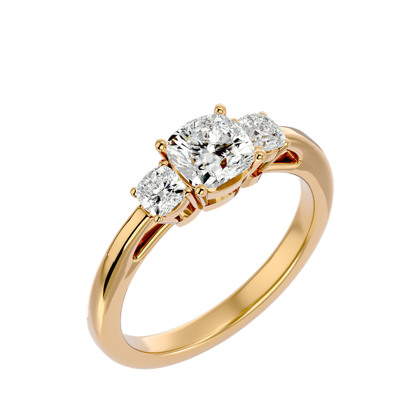 Mirela Diamond Three Stone Ring