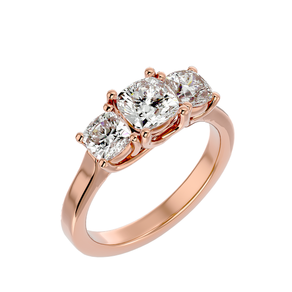 Eva Diamond Three Stone Ring