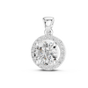 The 'Eclipse' Halo Diamond Pendant