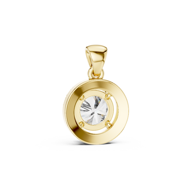 The 'Eclipse' Halo Diamond Pendant