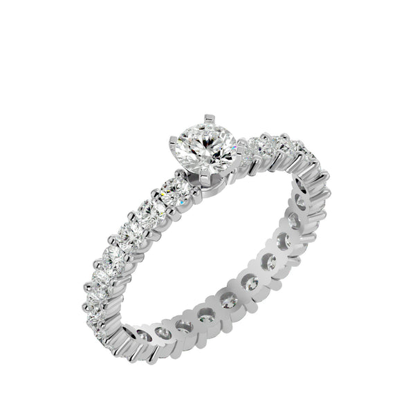 Rumi Diamond Solitaire Ring