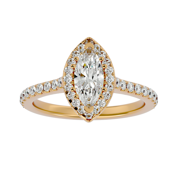 Aurelia Diamond Halo Ring
