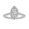 Aurelia Diamond Halo Ring