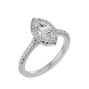 Aurelia Diamond Halo Ring