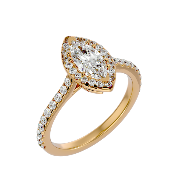 Aurelia Diamond Halo Ring