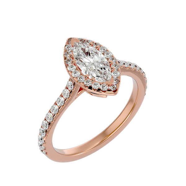 Aurelia Diamond Halo Ring