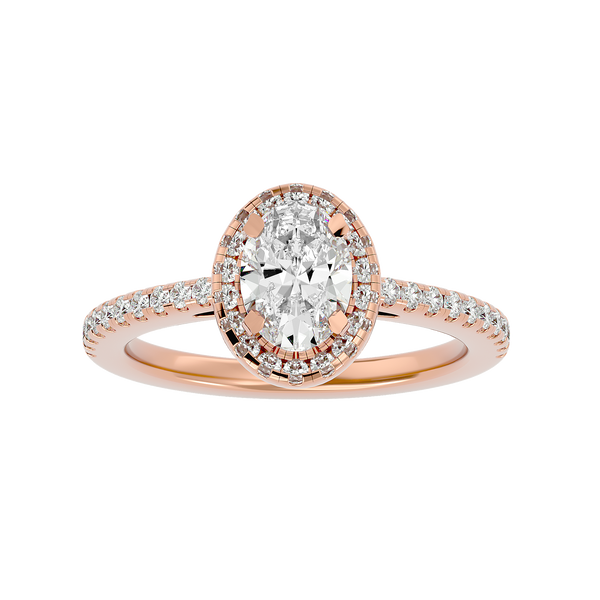 Beatrice Diamond Halo Ring