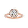 Coretta Diamond Halo Ring