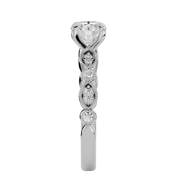 Evelyn Diamond Solitaire Ring