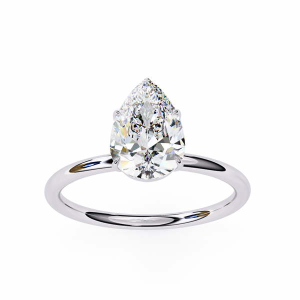 Delilah Diamond Solitaire Ring