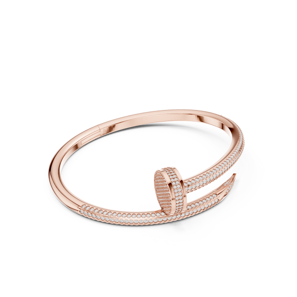 Rebel Pave Diamond Statement Bangle