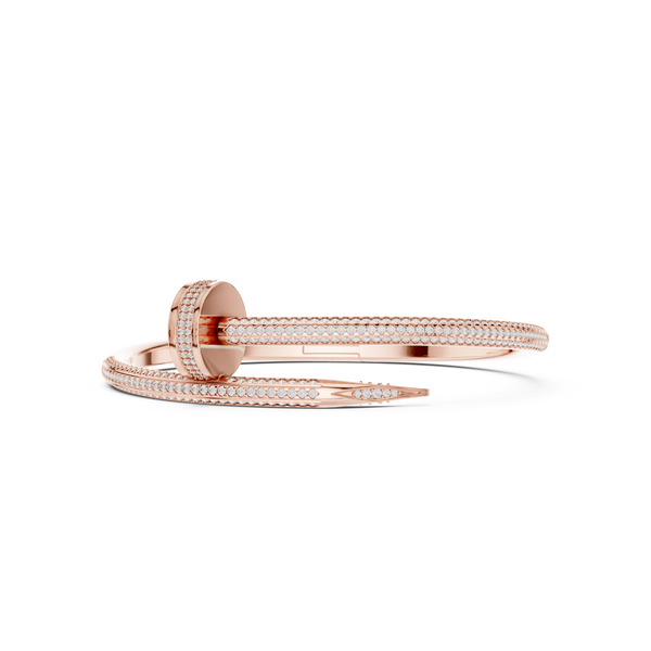 Rebel Pave Diamond Statement Bangle