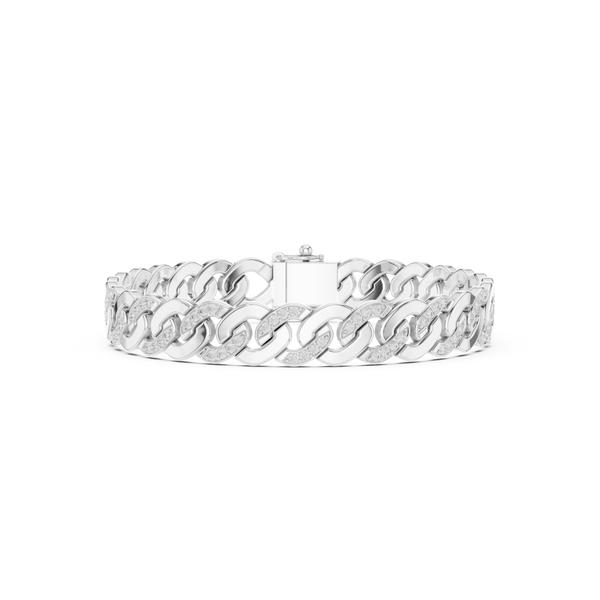 Iconic Cuban Link Pave Diamond Bracelet