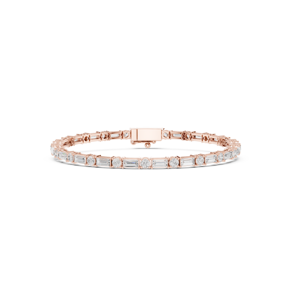 The Rhythm Alternating Baguette & Round Tennis Bracelet