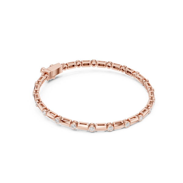 The 'Sync' Bar & Bezel Diamond Bracelet