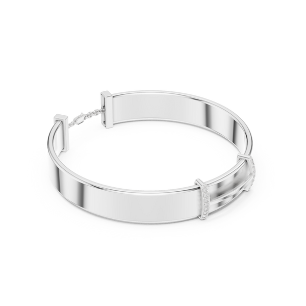 The 'Chisel' Contemporary Diamond Bangle
