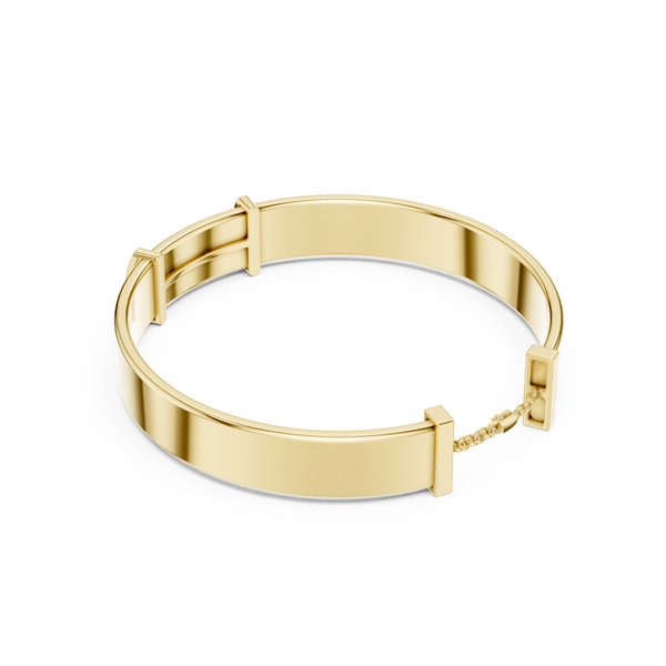 The 'Chisel' Contemporary Diamond Bangle