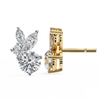 Cassie Diamond Solitaire Earrings