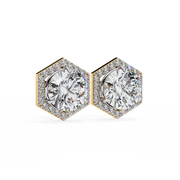 Daisy Diamond Solitaire Earrings