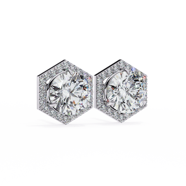 Daisy Diamond Solitaire Earrings