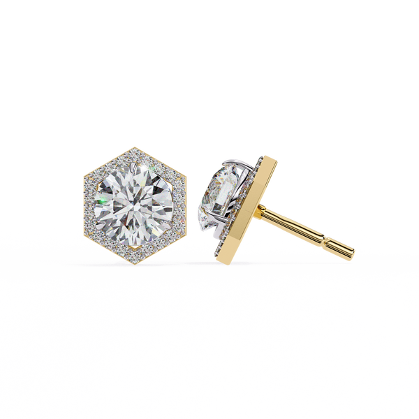 Daisy Diamond Solitaire Earrings