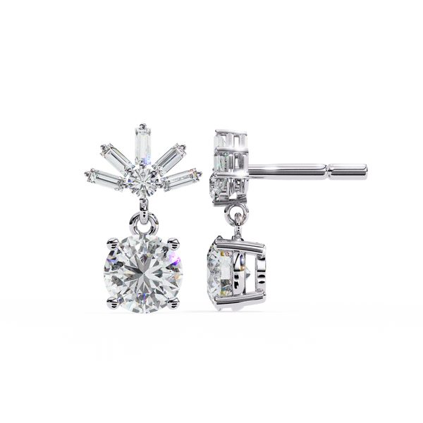 Janet Diamond Solitaire Earrings