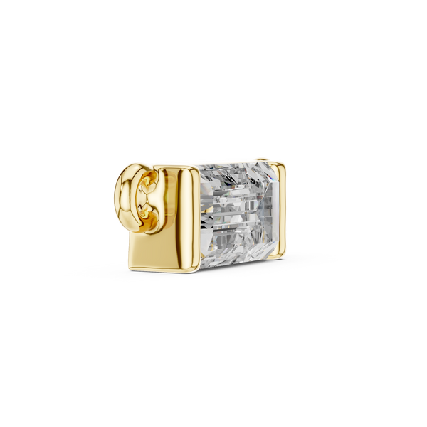 The 'Horizon' East-West Emerald Pendant