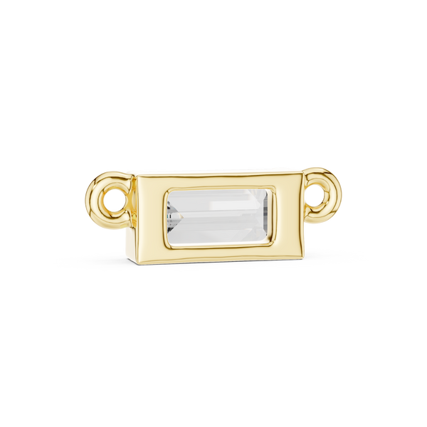 The 'Horizon' East-West Emerald Pendant