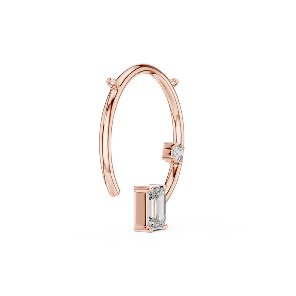 The 'Orbit' Open Circle Diamond Necklace