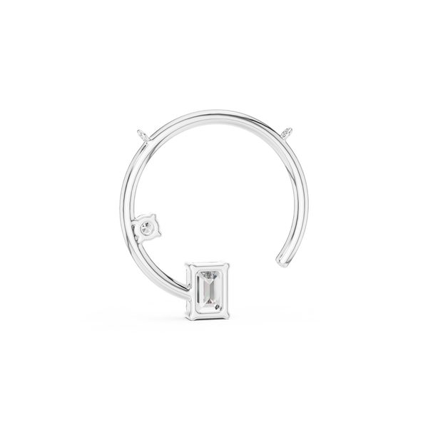 The 'Orbit' Open Circle Diamond Necklace