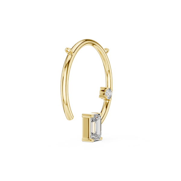 The 'Orbit' Open Circle Diamond Necklace