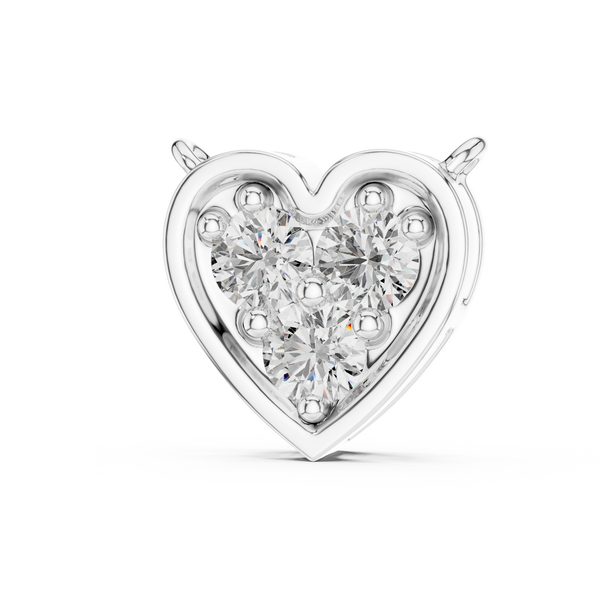 The 'Trio' Heart Diamond Necklace