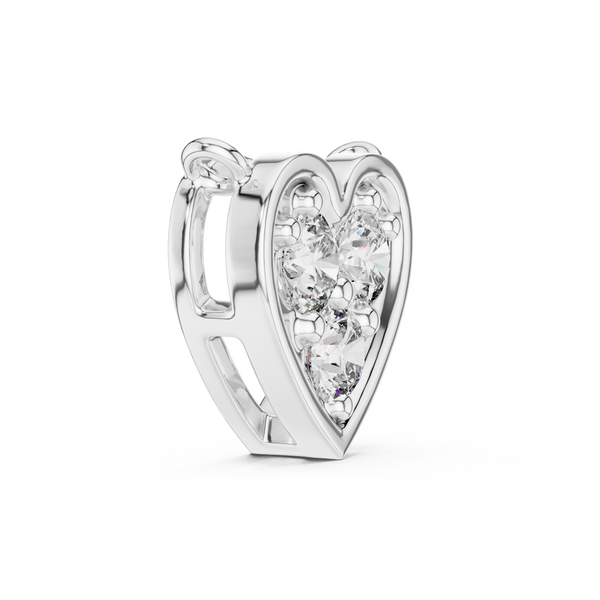 The 'Trio' Heart Diamond Necklace