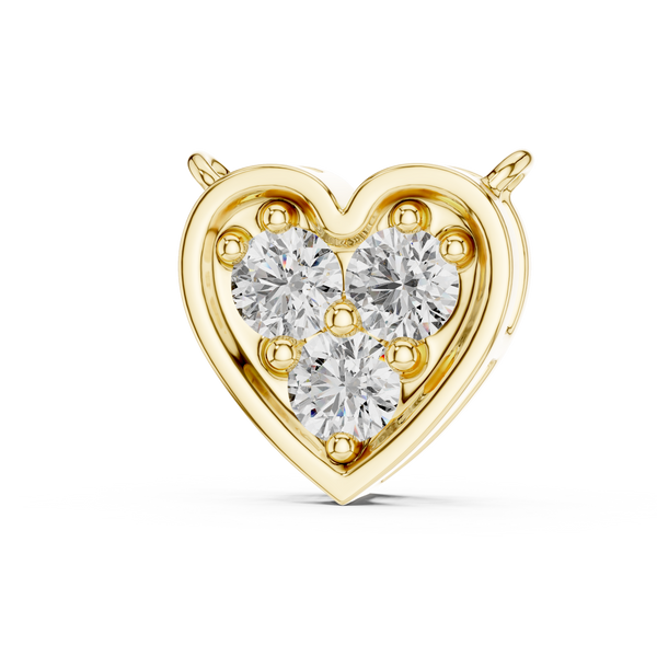 The 'Trio' Heart Diamond Necklace