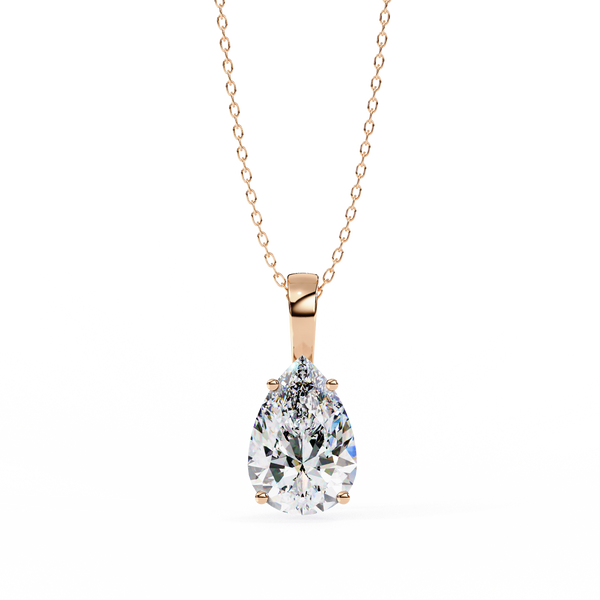 Leah Diamond Solitaire Pendant