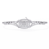 Continuous Clover Diamond Line Bracelet